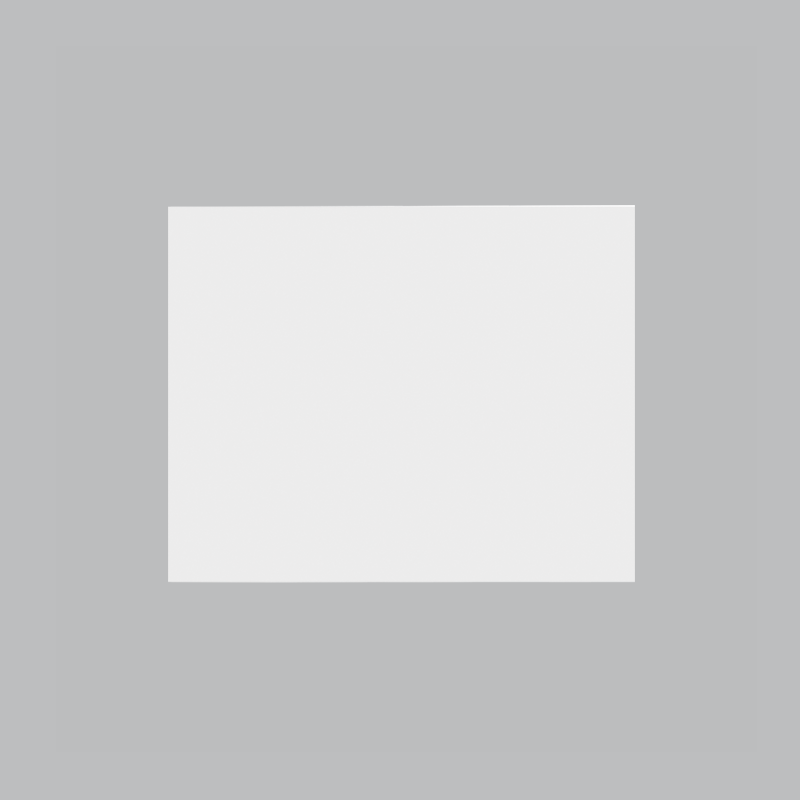 MODULAR WHITE BIG BLANK INSERT PLATE 1.5