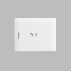MODULAR WHITE 20A MODULE (BIG BUTTON)