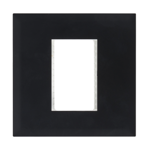 MODULAR BLACK SINGLE PLATE FOR 3 MODULES 4 X 4