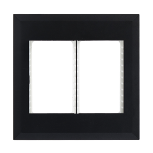 MODULAR BLACK DOUBLE GRID PLATE 4 X 4