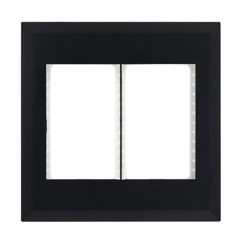 MODULAR BLACK DOUBLE GRID PLATE 4 X 4