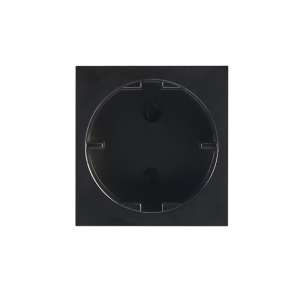 MODULAR BLACK 16A SCHUKO SOCKET MODULE