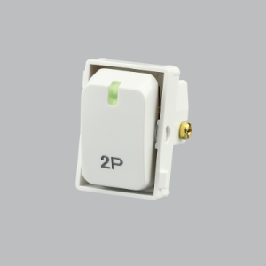 WHITE DOUBLE POLE ISOLATOR SWITCH
