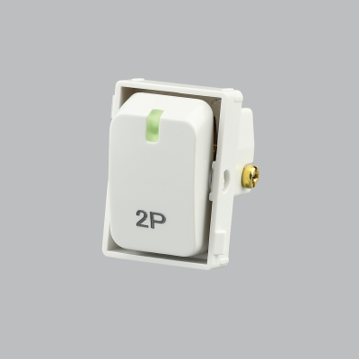 WHITE DOUBLE POLE ISOLATOR SWITCH