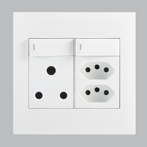 MODULAR WH 16 AMP PLUG + 2 EURO SOCKETS 4 X 4