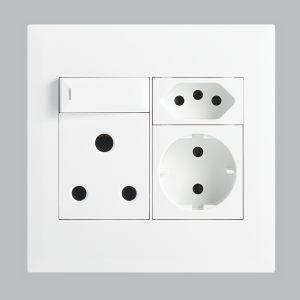 MODULAR WH 16A SOCKET & SWITC + SHUKO + EURO 4 X 4