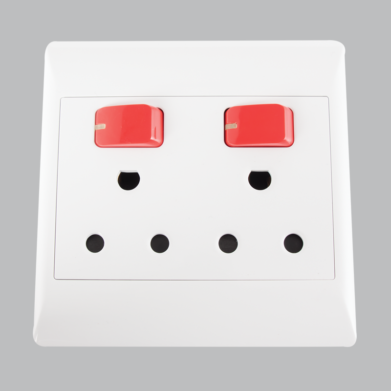 16 AMP DOUBLE DEDICATED PLUG 4 X 4 (5 per box)