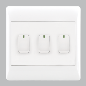 3 LEVER 1 WAY SWITCH 4 X 4  ( per box)