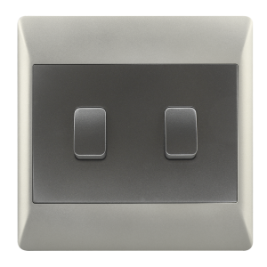 2 LEVER 1 WAY SWITCH 4 X 4 ( per box)