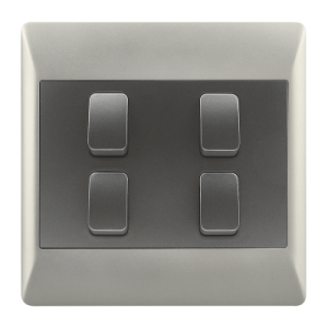 4 LEVER 1 WAY SWITCH 4 X 4 ( per box)