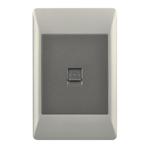TEL SOCKET 2 X 4 (10 per box)