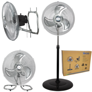 3 IN 1 FLOOR/TABLE/WALL FAN 3 SPEED 55W