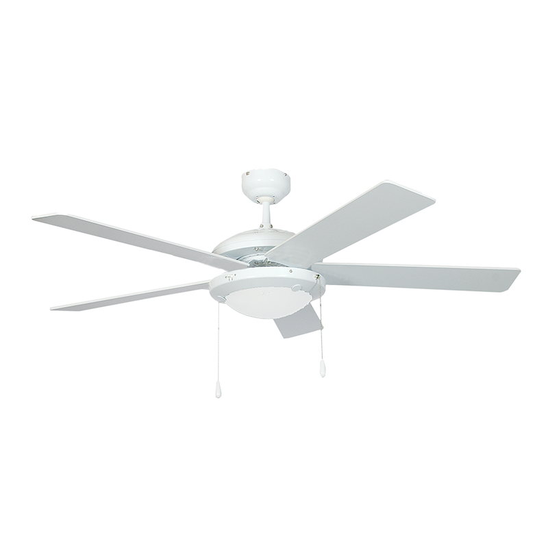 5 BLADE 52" 3 SPEED AC MOTOR 2X60W ES PULL SWITCH