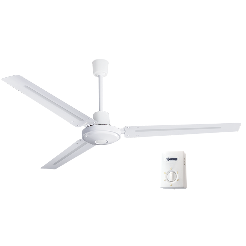 WALL CONTROL 70W COPPER COIL AC 3 METAL BLADES