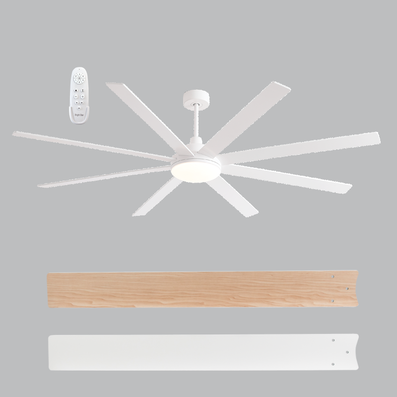 72" 24W LED CCT 55W DC MOTOR 8 BLADES