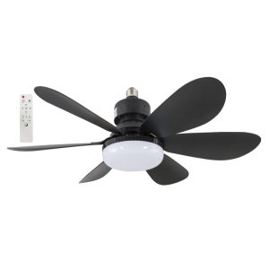 MINI ES SOCKET FAN 18W LED CCT 6 BLADES REMOTE