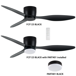 (PART401 FOR LED KIT) 52" 3 ABS BLADES REMOTE