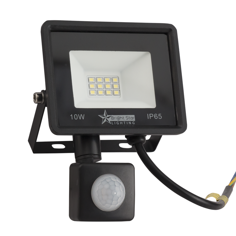 10W LED WITH SENSOR IP65 6000K 650 LUMEN