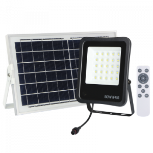 50W LED ALU FLOODLIGHT+  8W SOLAR PANEL IP65 6000K