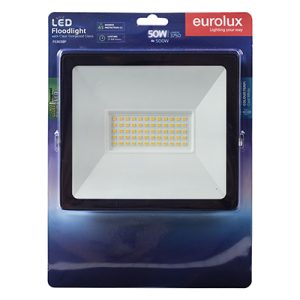 LED 50W Floodlight Black 4000K No Sensor Box