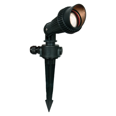 PLASTIC SPIKE,WITH GLASS COVER 35W GU10 IP64