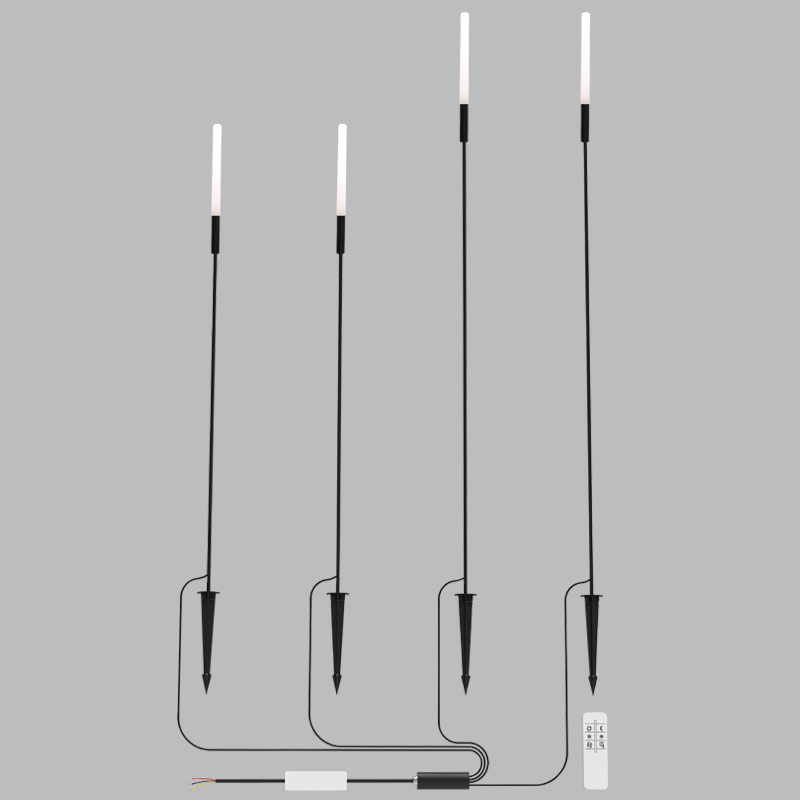 4PCS X 1W LED 3 CCT IP65 GARDEN SPIKE
