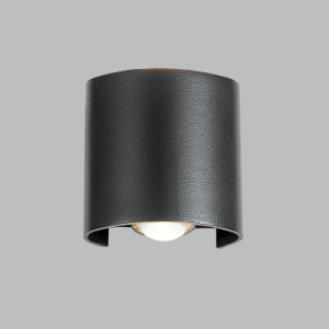 2X1W LED UP & DOWN ALU WALL BRACKET+GLASS 3000K