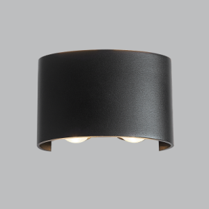 4X1W LED UP & DOWN ALU WALL BRACKET+GLASS 3000K