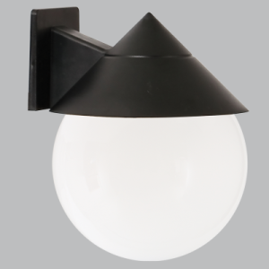 PVC BASE WITH POLY COVER IP44 1X14W ES