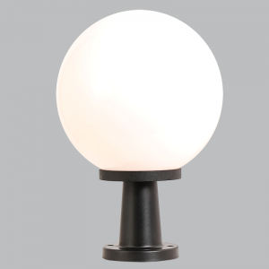 PVC BASE CLEAR OPAL POLY COVER IP44 1X14W ES