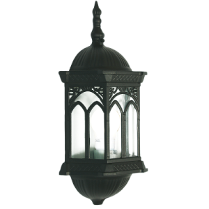 3 PANEL HALF LANTERN DIE CAST ALU+GLASS IP44 1X60W
