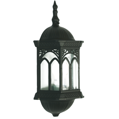 3 PANEL HALF LANTERN DIE CAST ALU+GLASS IP44 1X60W