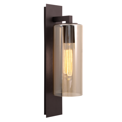DOWN FACING COFFEE LATERN AMBER GLASS IP44 1X60W
