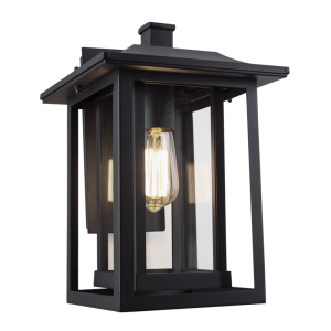 DOWN FACING LATERN ALU CLEAR GLASS IP54 1X60W ES