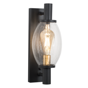 METAL & SPECKLED GLASS IP54 1X60W ES