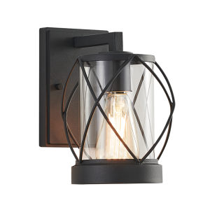 METAL & CLEAR GLASS & GRID IP54 1X60W ES