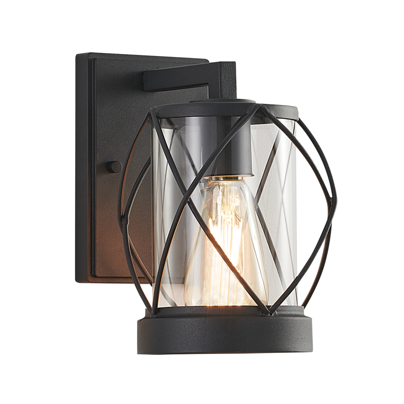 METAL & CLEAR GLASS & GRID IP54 1X60W ES
