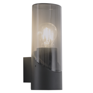 ALU WITH SMOKE PLACTIC COVER IP44 1X ES LED ONLY