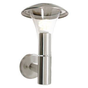 STAINLESS STEEL CLEAR POLY COVER IP44 1X11W ES