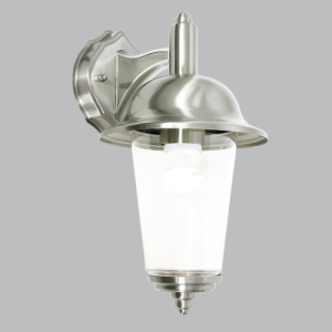 STAINLESS STEEL CLEAR POLY COVER IP44 1X11W ES