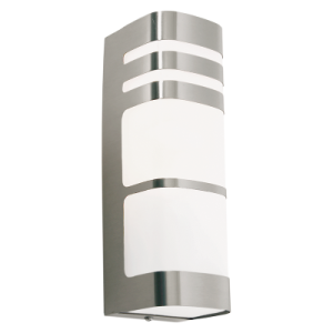 WALL BRACKET S/S WH POLY COVER IP44 1X 11W ES