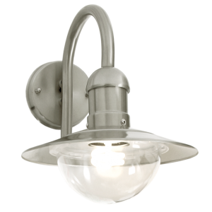 WALL BRACKET POLY COVER IP44 S/S 1X15W ES
