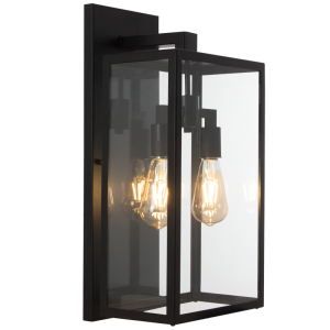 METAL WITH CLEAR GLASS 2X60W ES IP54