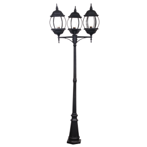 ROUND HEAD BELLY WITH GLASS IP44 3X60W ES 2400MM