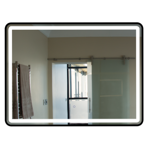RECTANGULAR BK MIRROR CCT 24W LED 800X600MM
