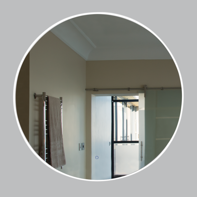 CIRCULAR MIRROR IP44 32W LED DIM CCT 800MM