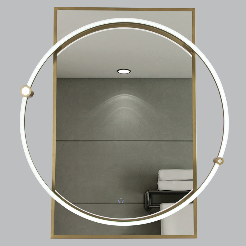 RECTANGULAR MIRROR CCT 18W LED 700X800MM