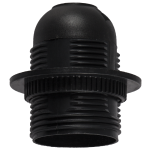 ES BK PLASTIC LAMPHOLDER WITH RING