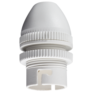 BC WHITE PLASTIC LAMPHOLDER