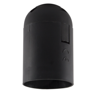 ES BK PLASTIC LAMPHOLDER NO THREAD